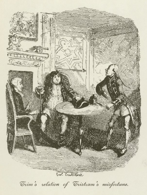 Ilustrace pro Tristram Shandy od after George Cruikshank
