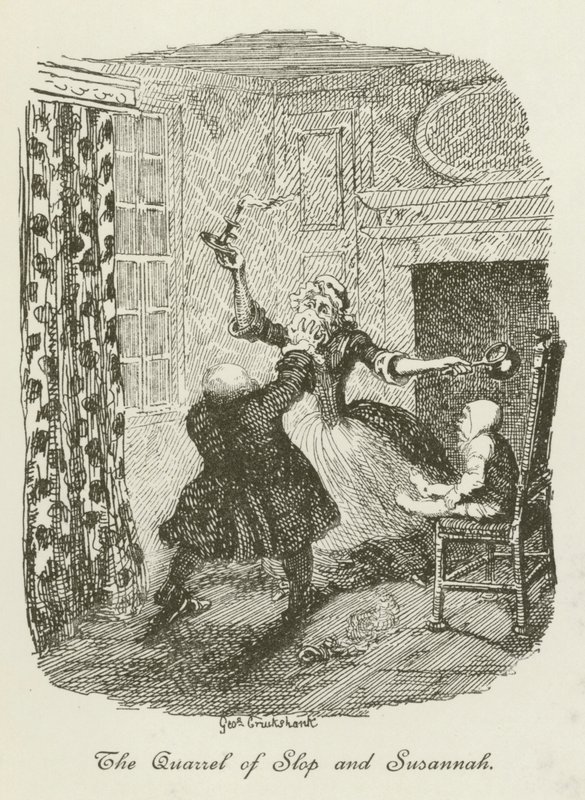 Ilustrace pro Tristram Shandy od after George Cruikshank