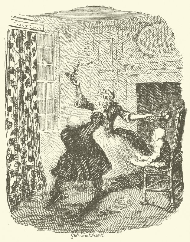 Ilustrace pro Tristram Shandy od after George Cruikshank