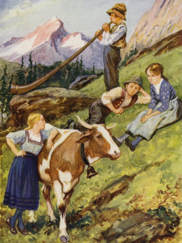 Švýcarské léto od after Gordon Frederick Browne