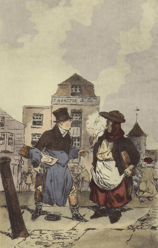 Řezníci – prodejci ryb od after Henri Bonaventure Monnier