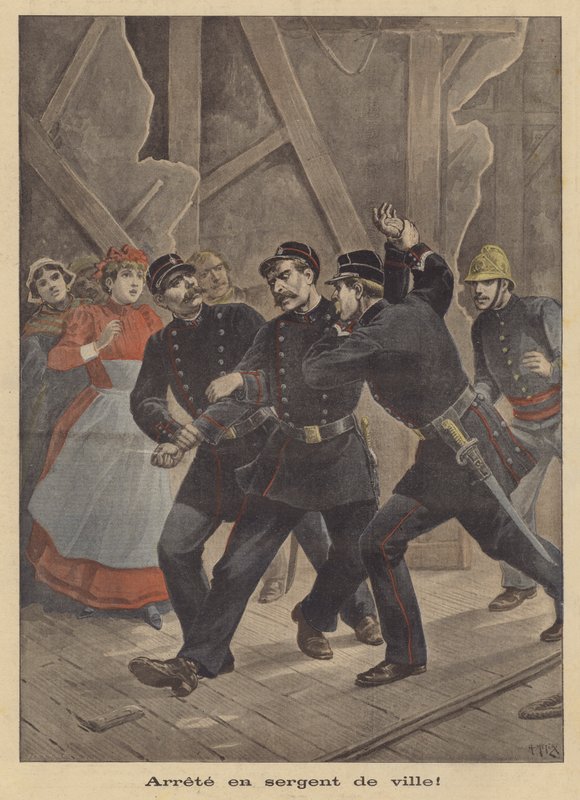 Zatčení policisty od after Henri Meyer