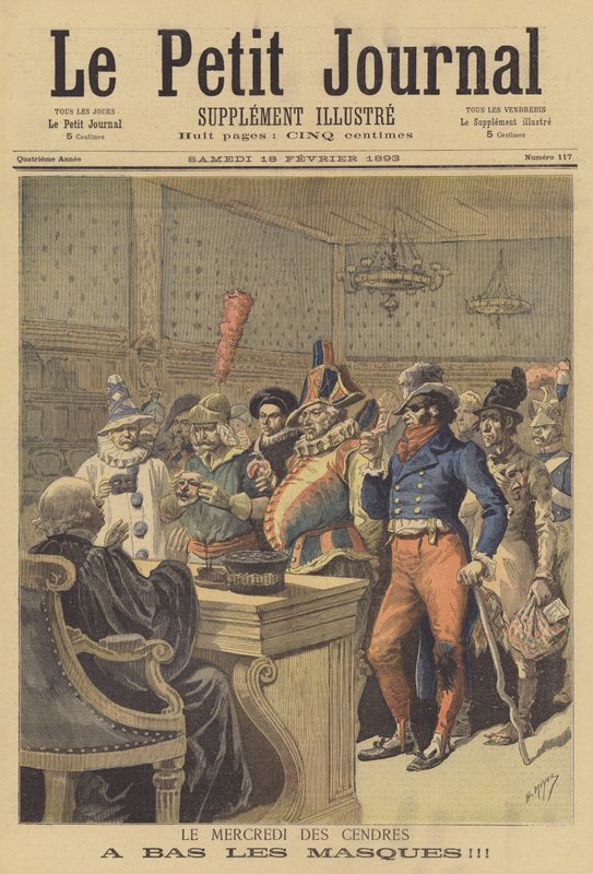 Popeleční středa. Pryč s maskami od after Henri Meyer