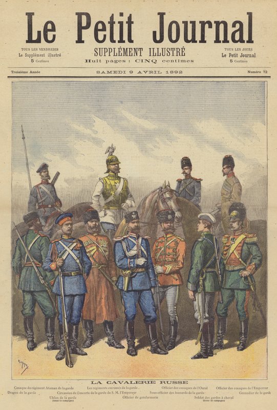 Kavalérie ruské armády od after Henri Meyer