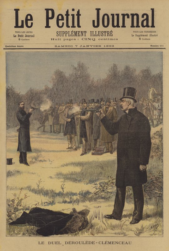 Souboj mezi Paulem Derouledem a Georgesem Clemenceauem od after Henri Meyer