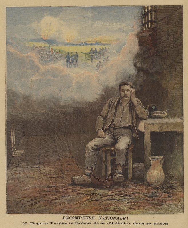 Eugene Turpin, vynálezce výbušniny Melinite, ve vězení od after Henri Meyer