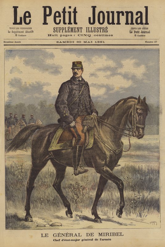 Generál de Miribel, náčelník francouzského generálního štábu od after Henri Meyer