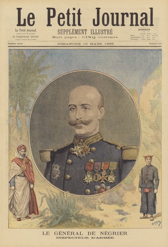Generál de Negrier, inspektor francouzské armády od after Henri Meyer