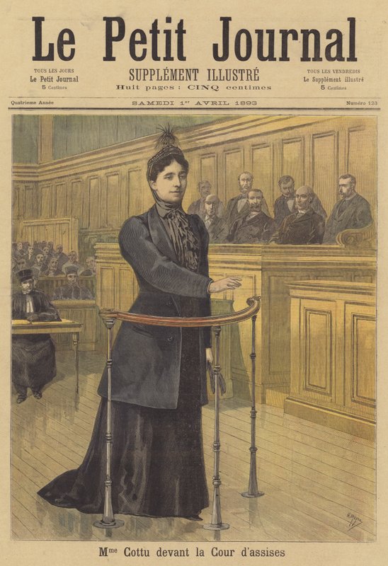 Madame Cottu před porotním soudem od after Henri Meyer
