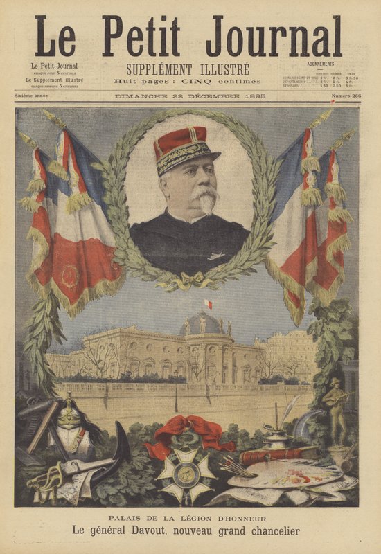 Palais de la Legion dhonneur a generál Davout, nový velký kancléř řádu od after Henri Meyer