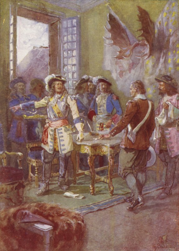 Moje zbraně mi dají odpověď, Frontenac, 1690 od after Henry Sandham