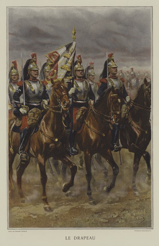 Vlajka od after Jean Baptiste Edouard Detaille