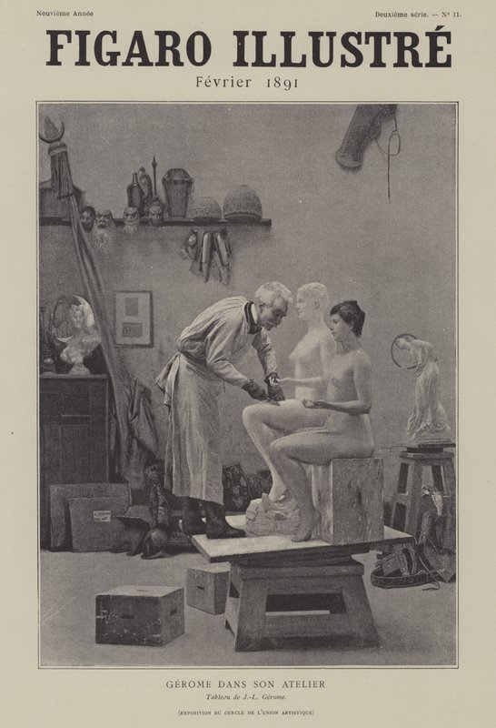 Gerome ve své dílně od after Jean Leon Gerome