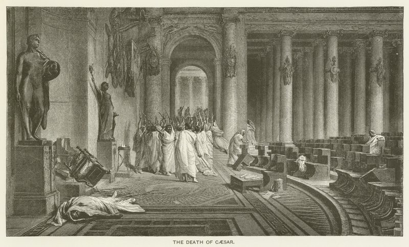 Smrt Caesara od after Jean Leon Gerome