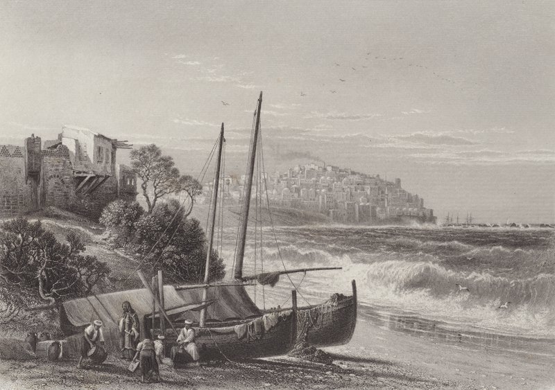 Jaffa, starověká Joppa od after John Douglas Woodward