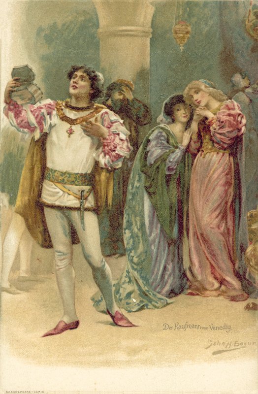 Ilustrace pro Kupce z Benátek od after John Henry Frederick Bacon