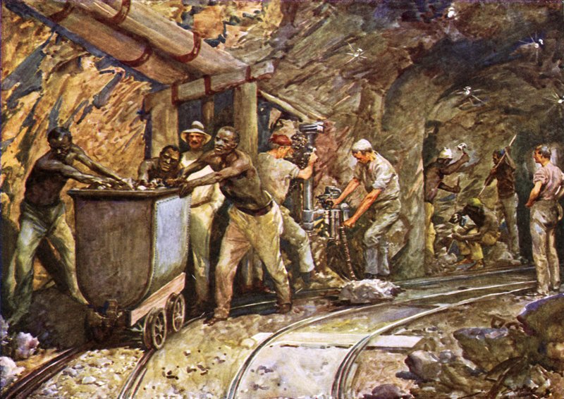 V diamantovém dole Kimberley od after John Henry Frederick Bacon