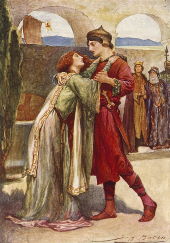 Posthumus a Imogen od after John Henry Frederick Bacon