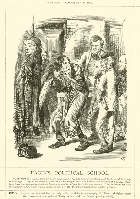 Faginsova politická škola od after John Tenniel