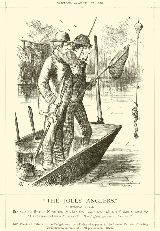 Veselí rybáři, prázdninová idyla od after John Tenniel