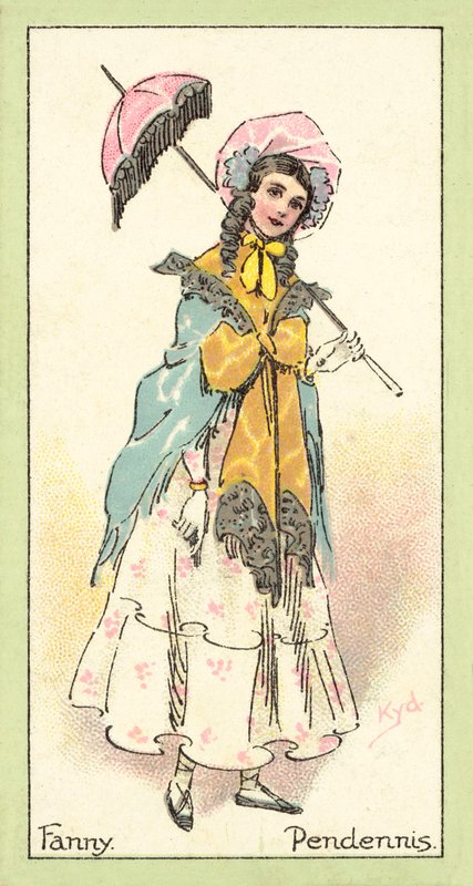 Fanny, Pendennis (chromolitho) od after Joseph Clayton Clarke