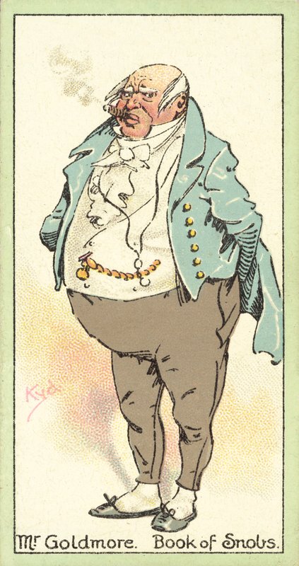 Pan Goldmore, Kniha snobů (chromolitho) od after Joseph Clayton Clarke