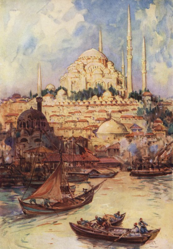 Konstantinopol ze Zlatého rohu od Joseph (after) Finnemore