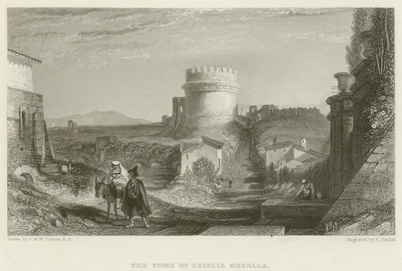 Hrob Cecilie Metelly od after Joseph Mallord William Turner