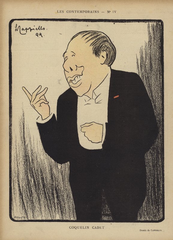 Coquelin Cadet, ilustrace pro Le Rire od after Leonetto Cappiello