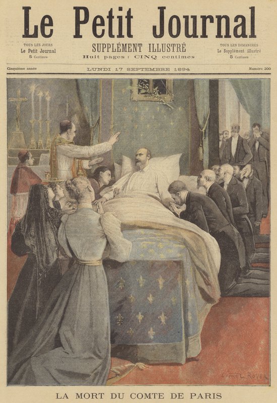 Smrt prince Philippa, hraběte z Paříže od after Lionel Royer