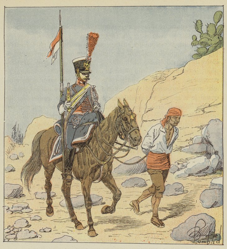 Francouzská armáda ve Španělsku, Lancier-četník, 1811 od after Louis Charles Bombled