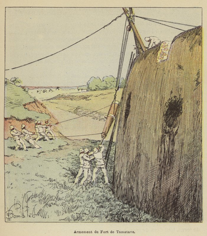 Výzbroj Fort de Tamatave od after Louis Charles Bombled