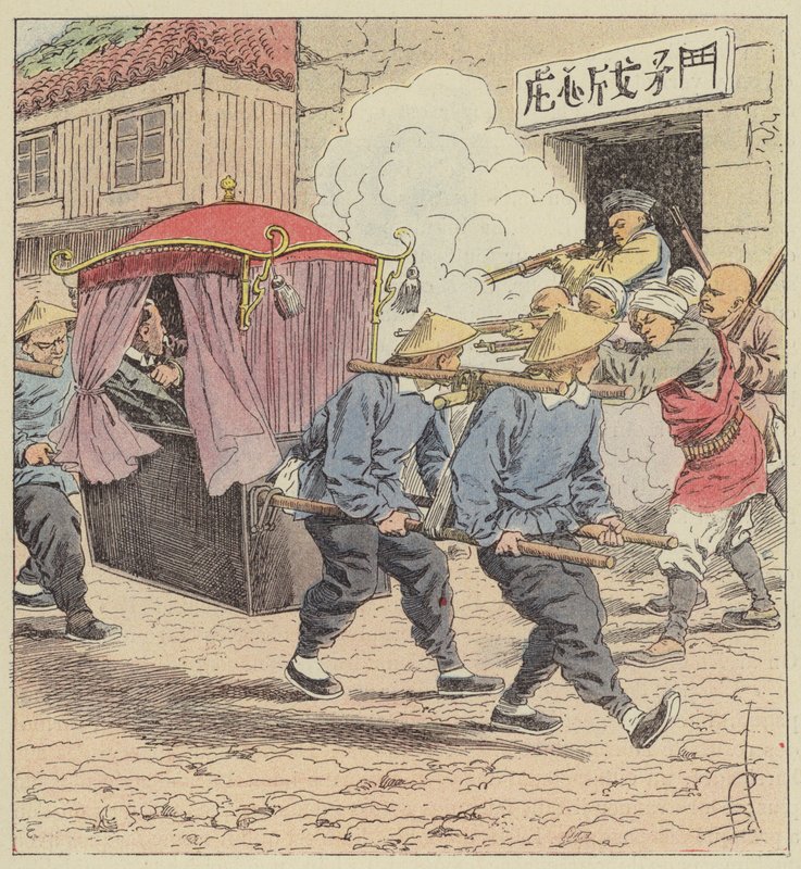 Vražda barona Kettelera, německého velvyslance v Pekingu od after Louis Charles Bombled