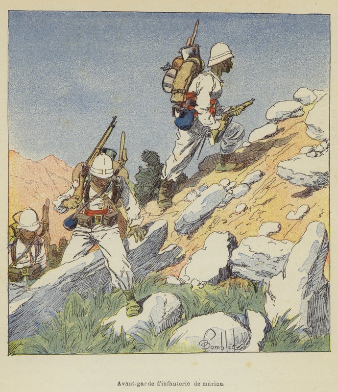 Předvoj námořní pěchoty od after Louis Charles Bombled