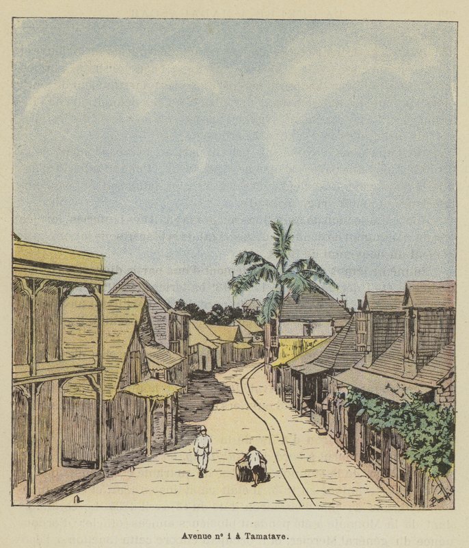 Avenue č. 1 a Tamatave od after Louis Charles Bombled