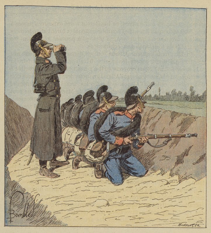 Bavoři v zákopu od after Louis Charles Bombled