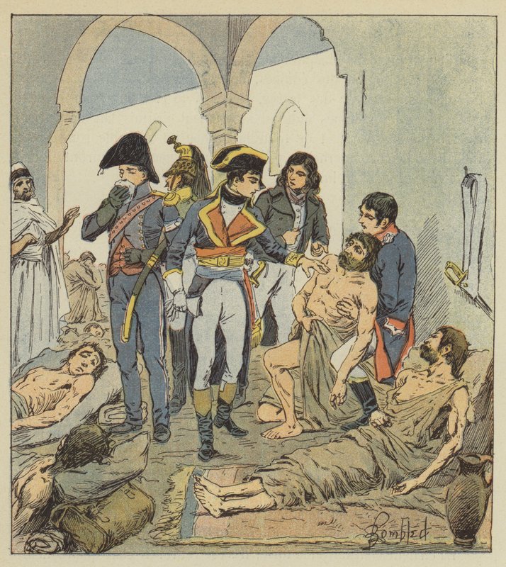 Bonaparte navštíví morové rány v Jaffě od after Louis Charles Bombled