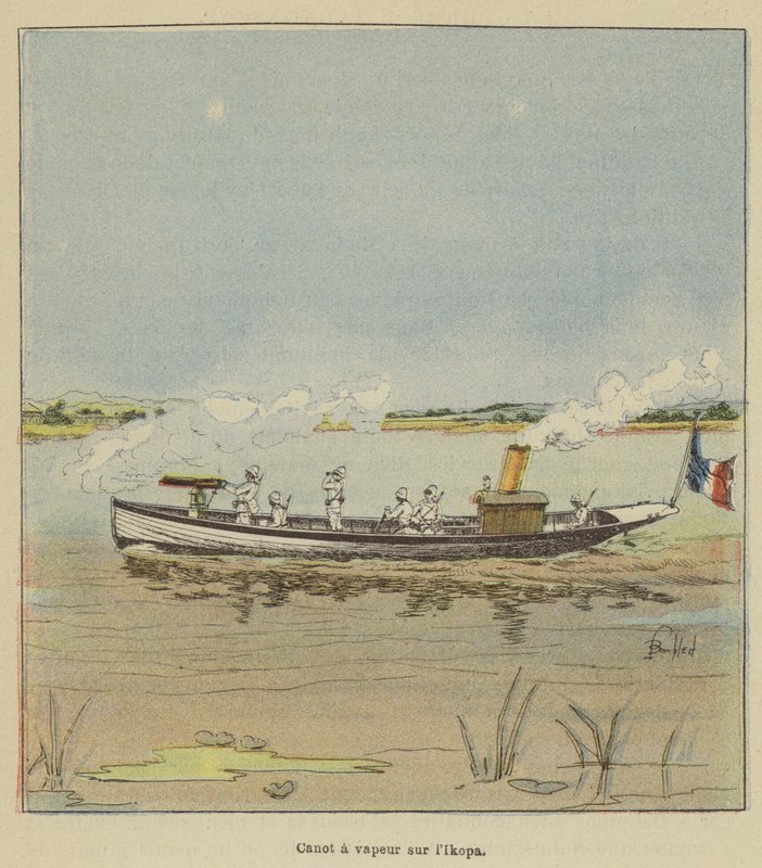 Parník na Ikopě od after Louis Charles Bombled