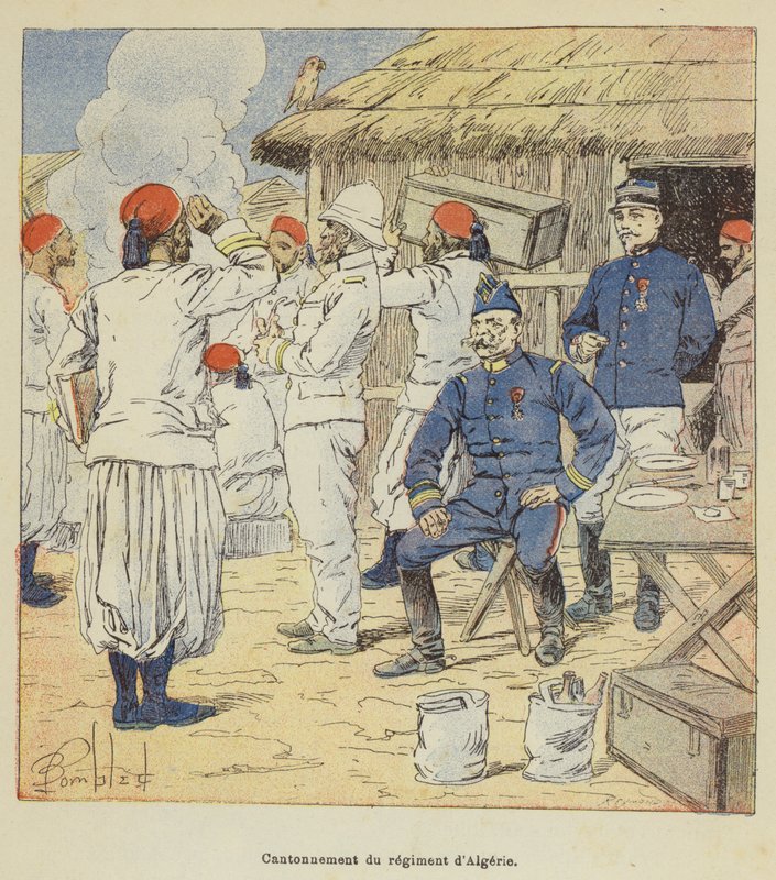 Kanton alžírského pluku od after Louis Charles Bombled