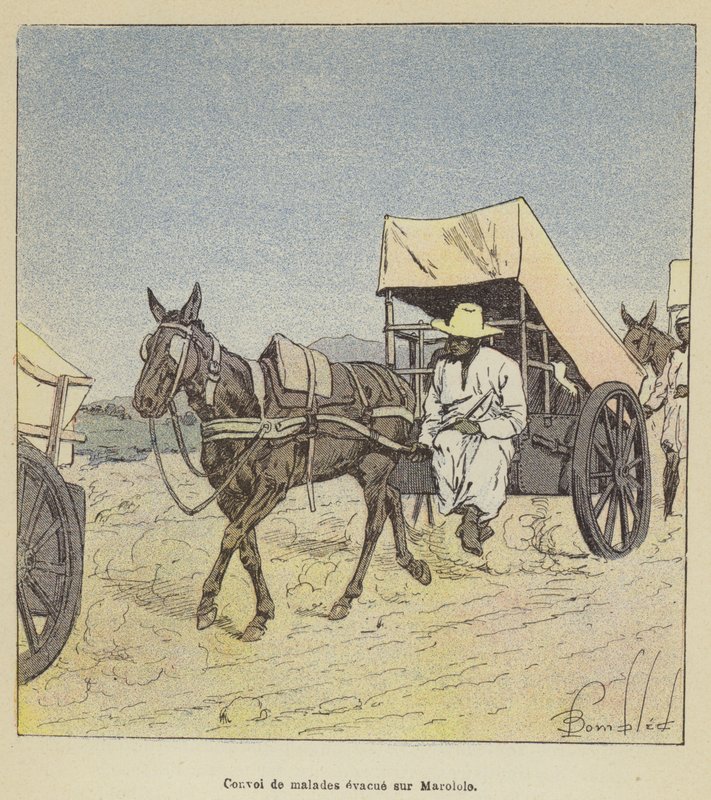 Konvoj pacientů evakuovaných do Marololu od after Louis Charles Bombled