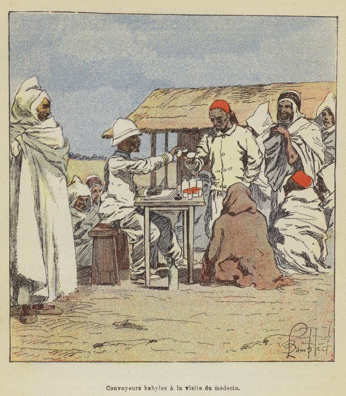 Kabyle dopravníky na návštěvu lékaře od after Louis Charles Bombled