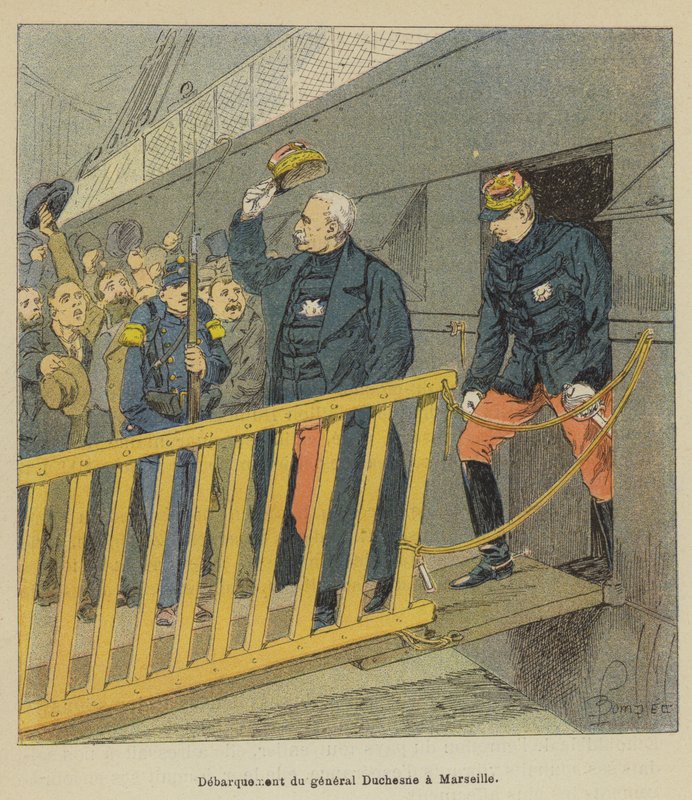 Vylodění generála Duchesna v Marseille od after Louis Charles Bombled