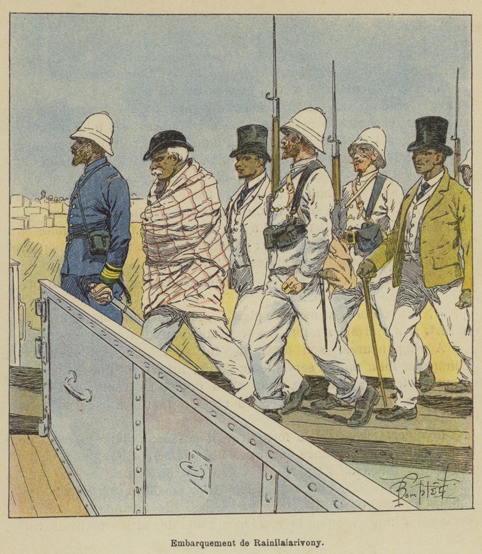 Vrak lodi Rainilaiarivony od after Louis Charles Bombled