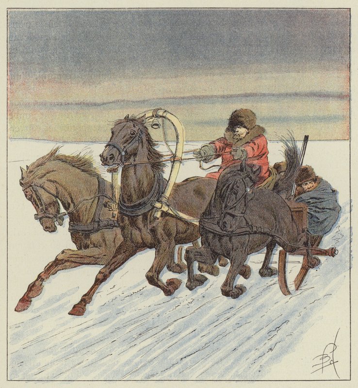 V trojici na Bajkalu od after Louis Charles Bombled