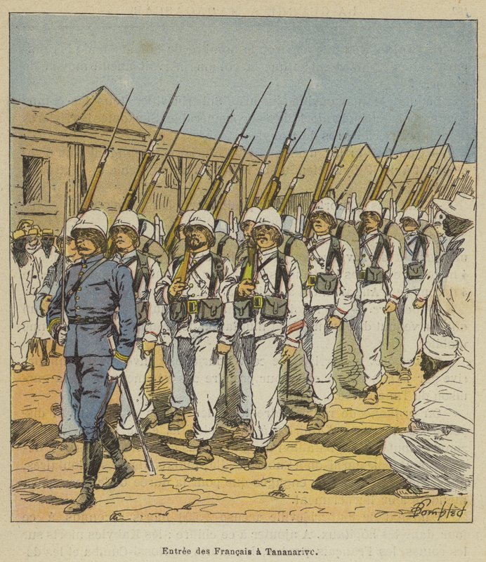 Vstup Francouzů do Antananariva od after Louis Charles Bombled