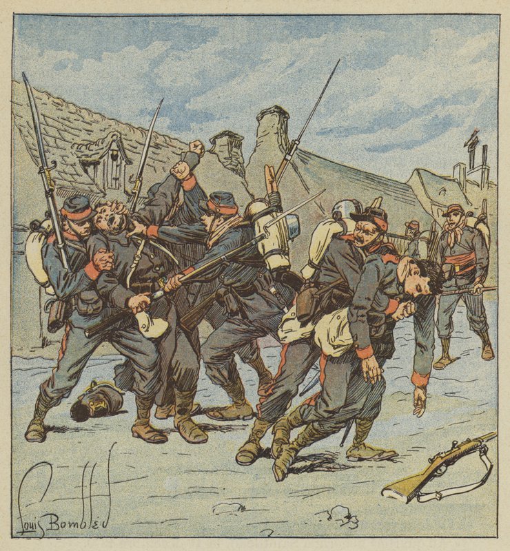 Epizoda lenlevement de Faverolles od after Louis Charles Bombled
