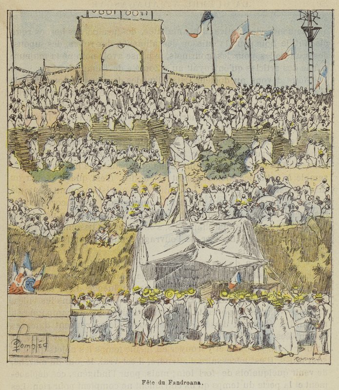 Fete du Fandroana od after Louis Charles Bombled