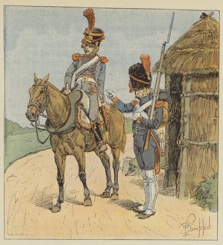 Císařská garda, pěší dělostřelectvo a dělostřelecký vlak od after Louis Charles Bombled