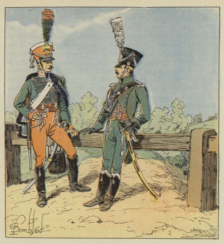 Garde imperiale, Garde dhonneur, 1813-1814, Gendarme dordonnance, 1806-1807 od after Louis Charles Bombled