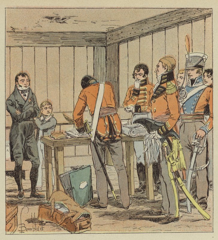 Hudson-Lowe nechal prohledat dokumenty Las-Cases od after Louis Charles Bombled
